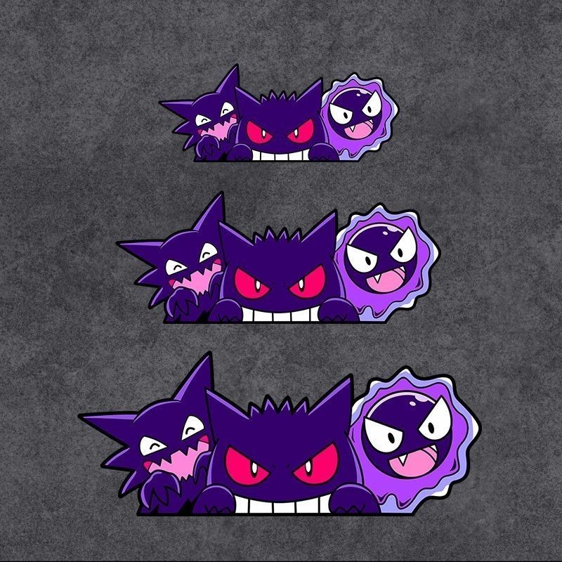 Car Accessories Nz - Cute Pokemon Gengar Anime Car Stickers