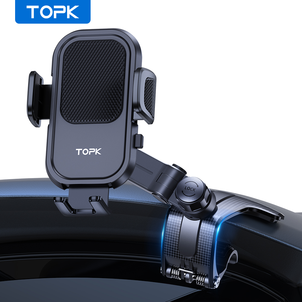 Car Accessories Xiaomi - TOPK Car Phone Holder Universal Dashboard