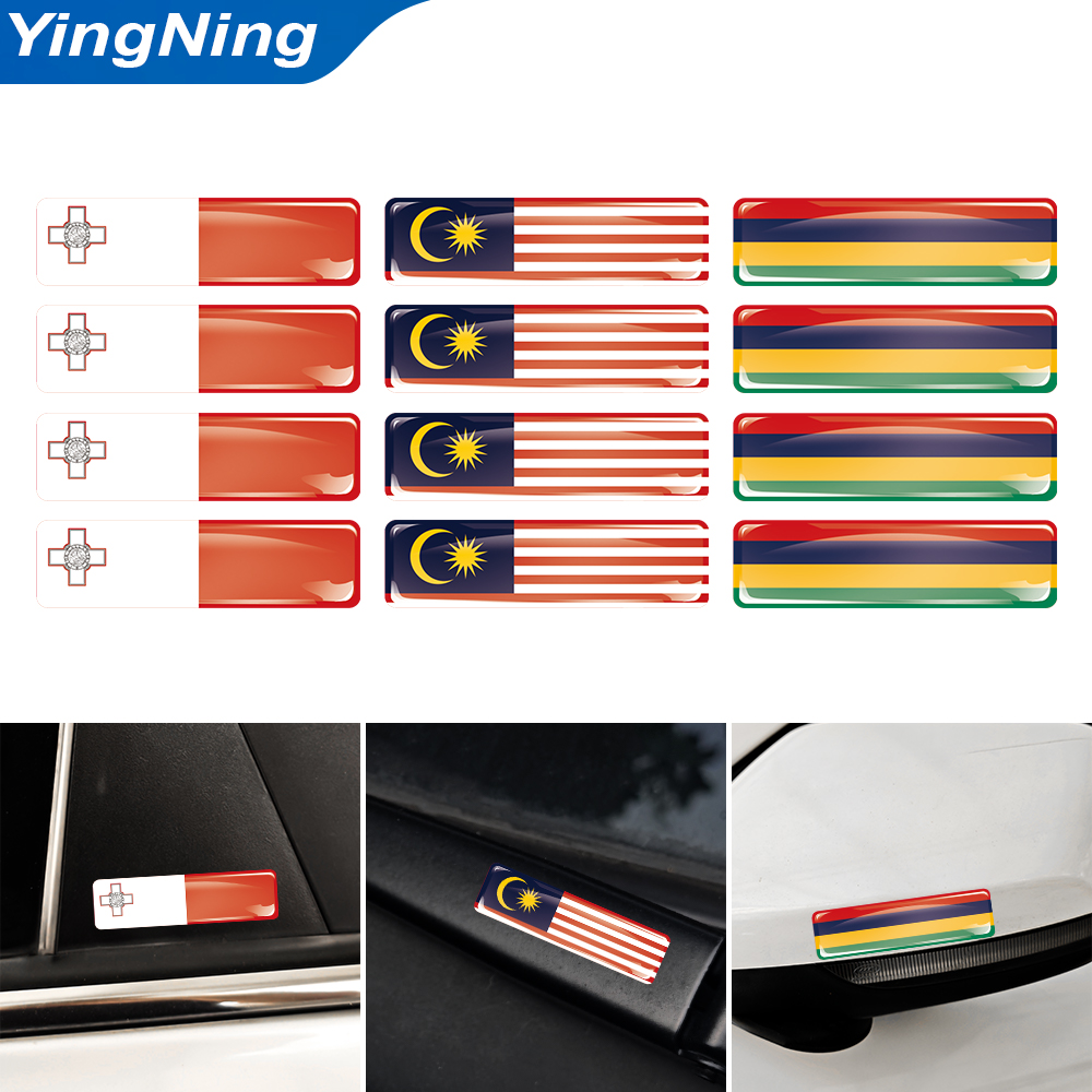 Car Accessories Malaysia - 4PCS 3D Epoxy Domed Sticker Malaysia