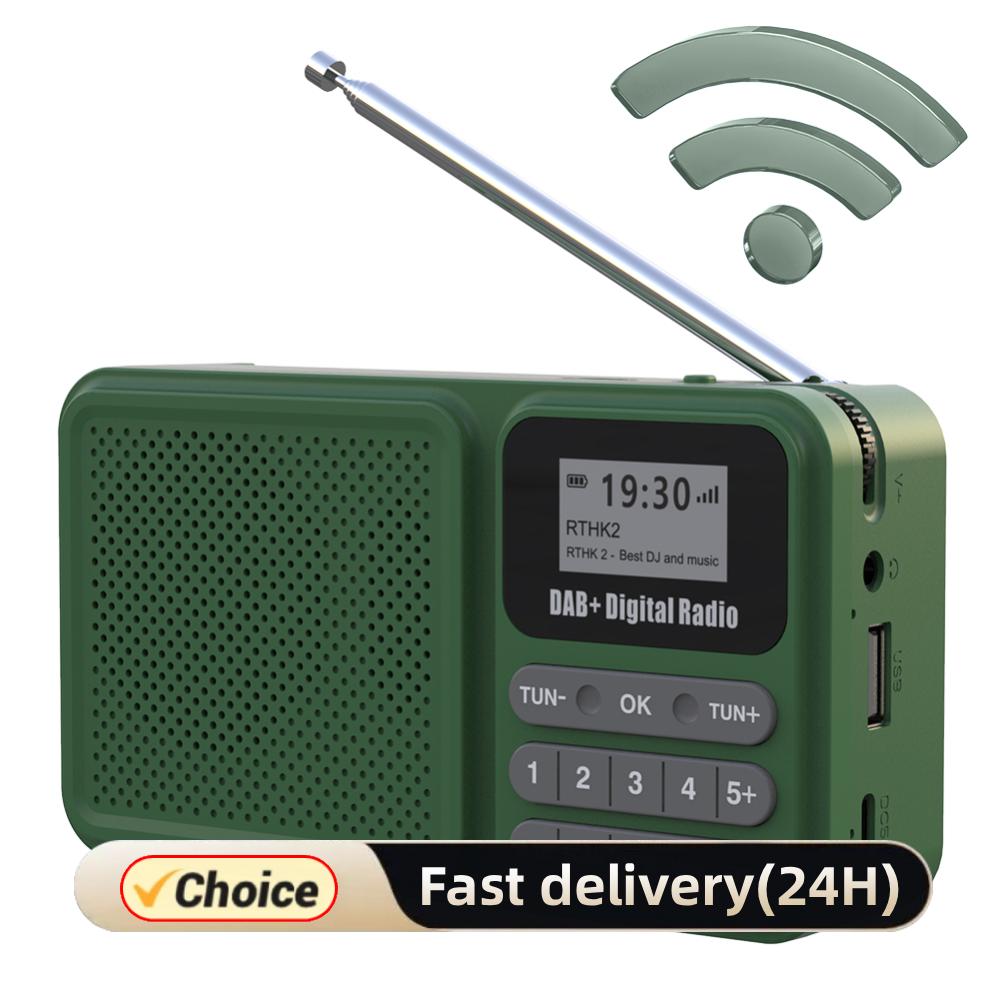 Fm Transmitter - Portable DAB+ Radio with LCD Display