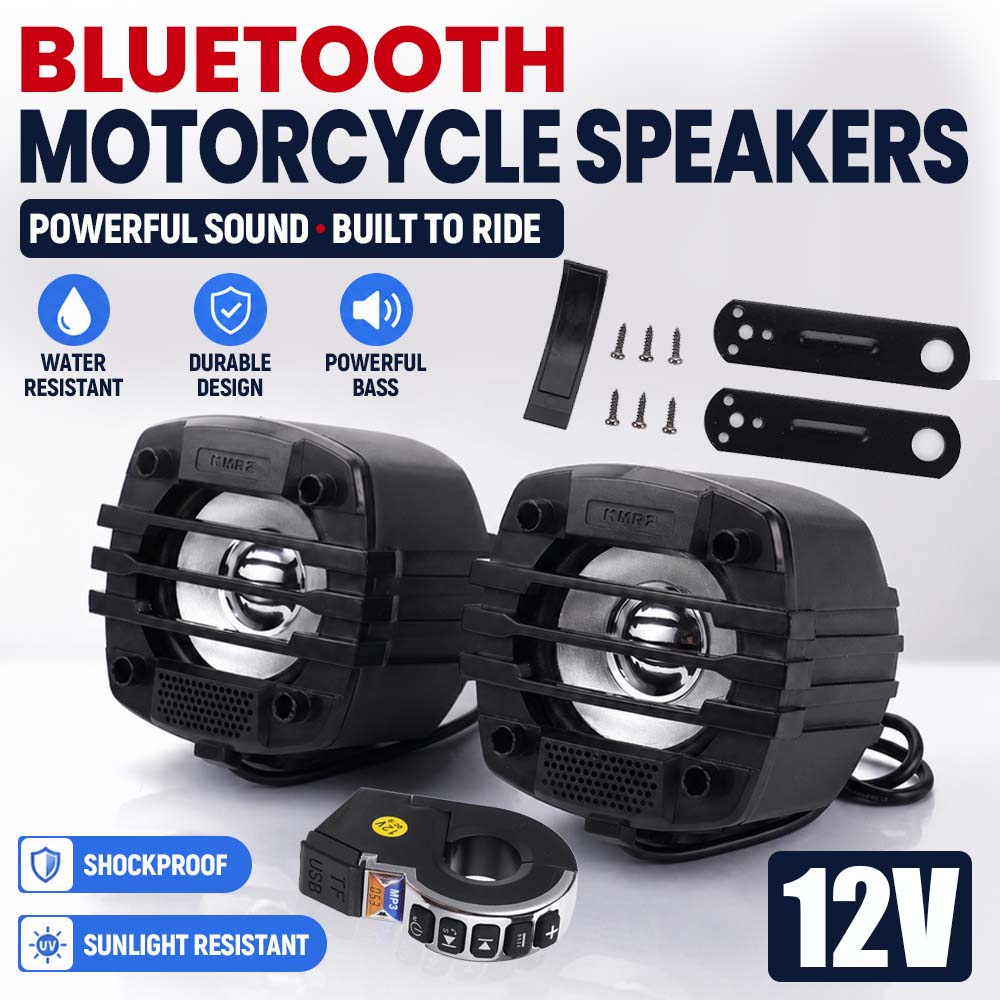Fm Transmitter - 12V Universal Motorcycle Bluetooth Audio With