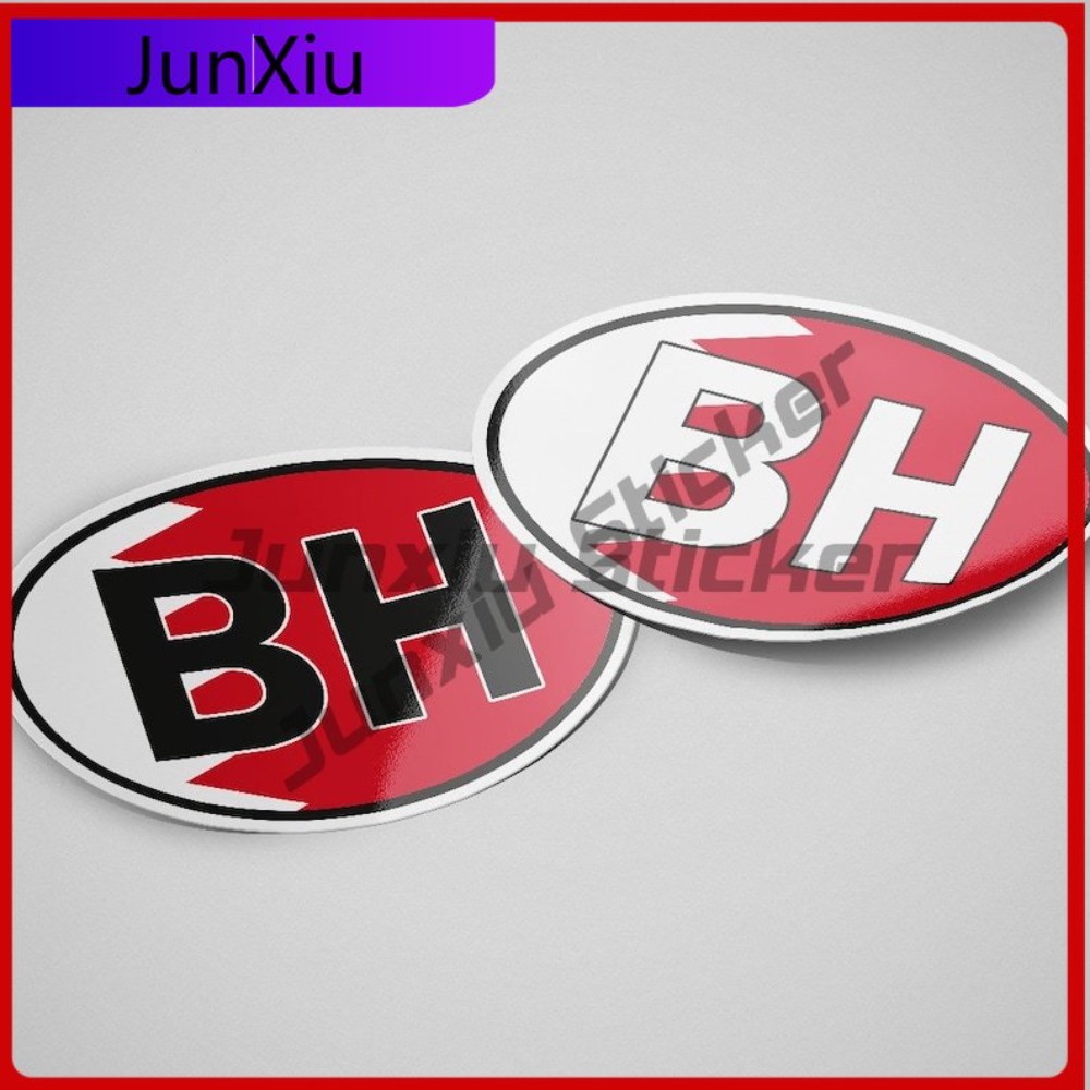 Bahrain BH Sticker Oval Flag W - Car Accessories Bahrain review and price