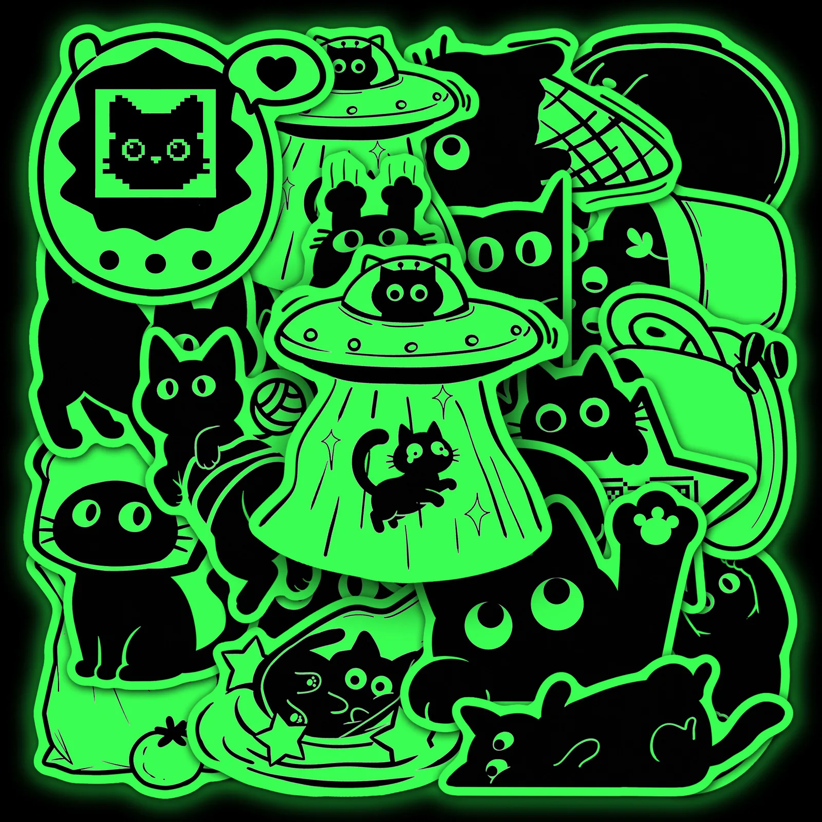 20 Pcs Glow in The Dark Black  - Car Accessories List review and price