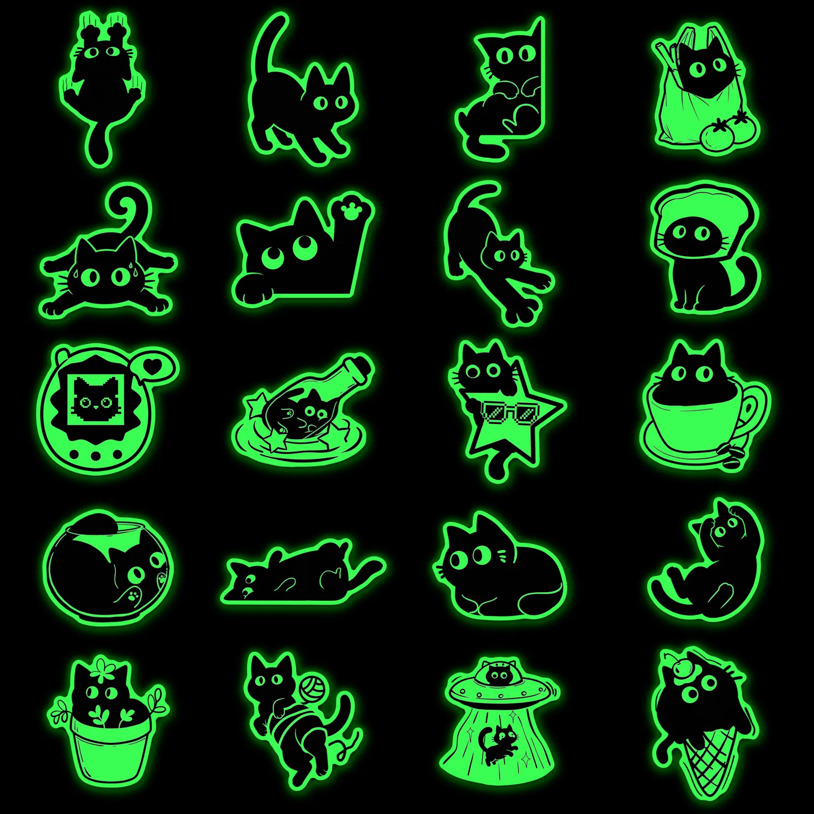 20 Pcs Glow in The Dark Black  - Car Accessories List review and price
