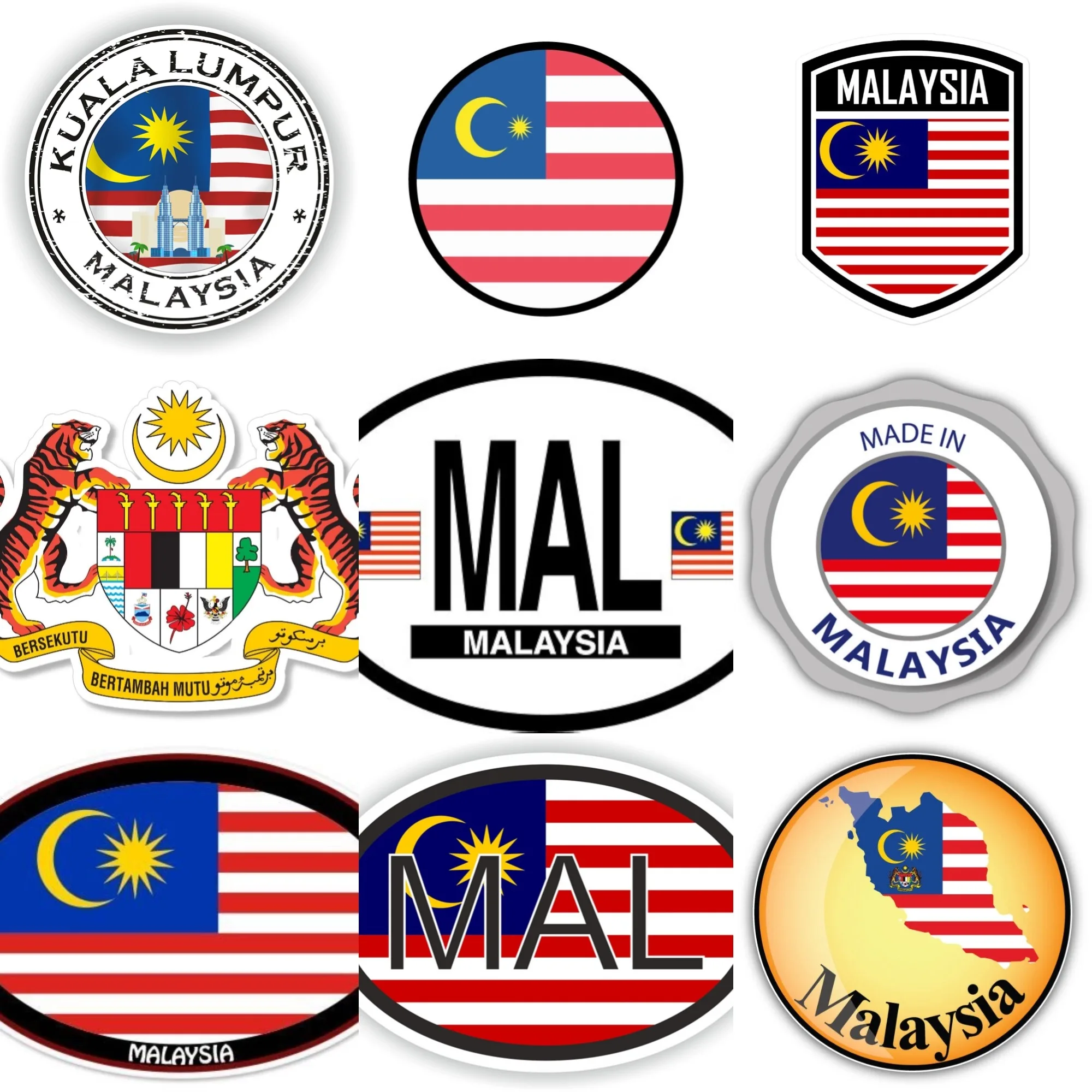 Malaysia MAL Flag Emblem Creat - Car Accessories Malaysia review and price