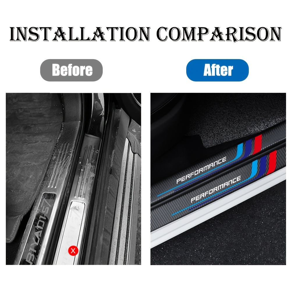4pcs Carbon Fiber Sill Plate S - Car Accessories Nz review and price