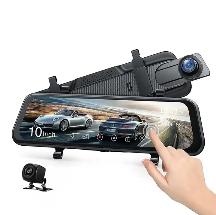 10'' Mirror Dash Cam Night Vis - Rear Camera For Car review and price
