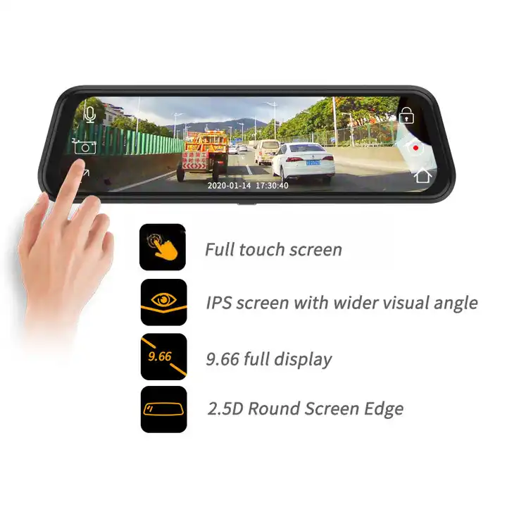 10'' Mirror Dash Cam Night Vis - Rear Camera For Car review and price