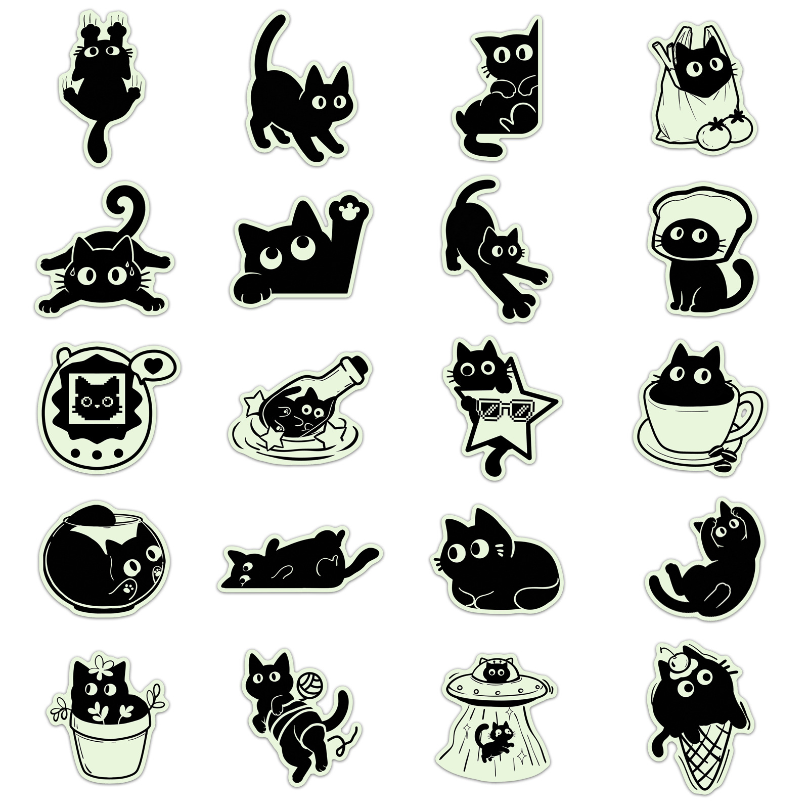 20 Pcs Glow in The Dark Black  - Car Accessories List review and price