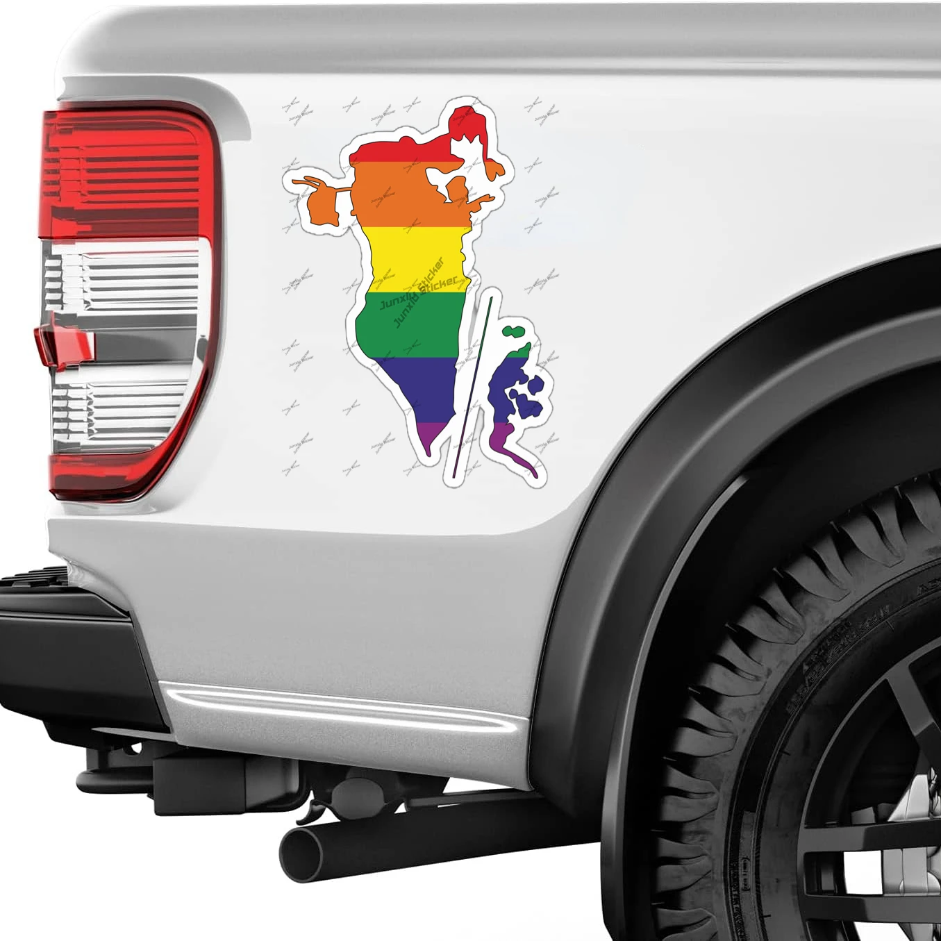 Bahrain Gay Rainbow outline Fl - Car Accessories Bahrain review and price