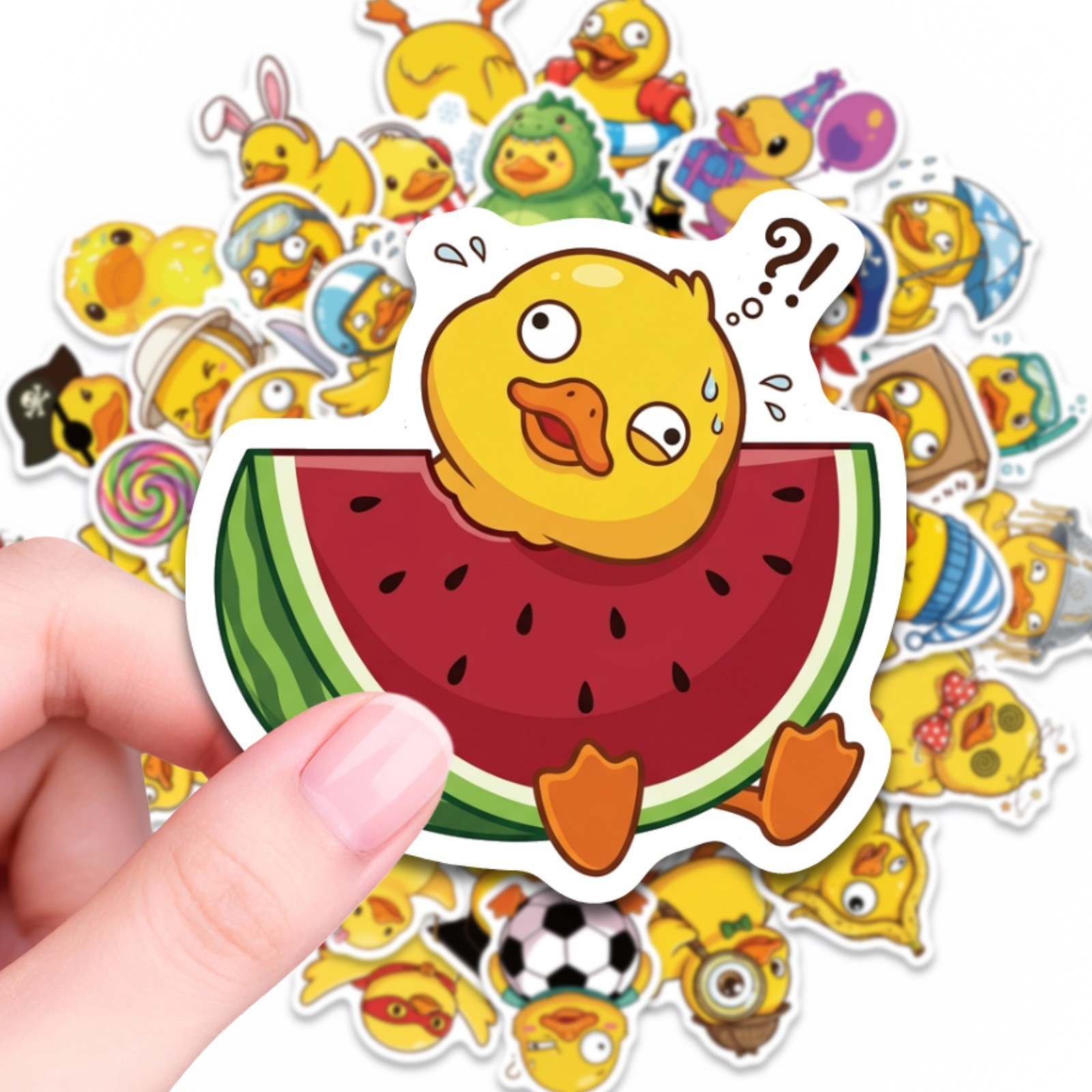 50/100Pcs Cute Funny Small Duc - Car Accessories List review and price