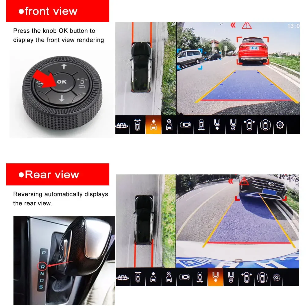 Smartour 1080P AHD 4K 3d 360 c - Rear Camera For Car review and price