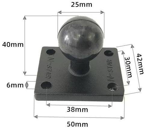 1 Inch Ball Head Motorcycle Ba - Car Accessories Xiaomi review and price