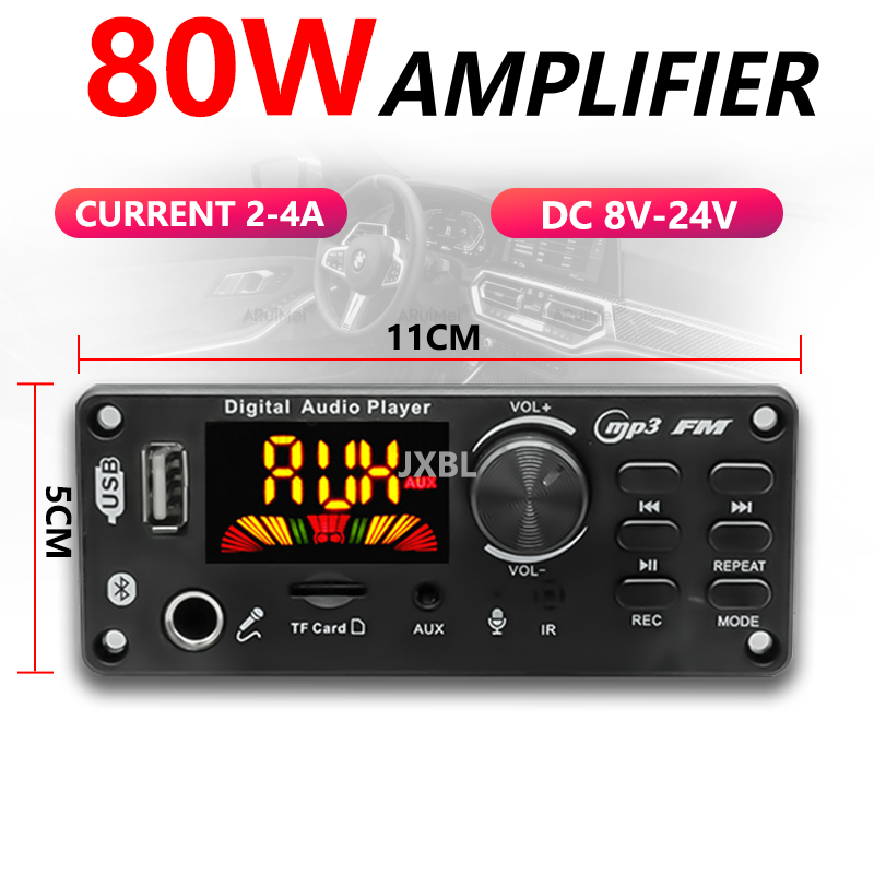 80W Bluetooth 5.0 MP3 Decoder  - Fm Transmitter review and price