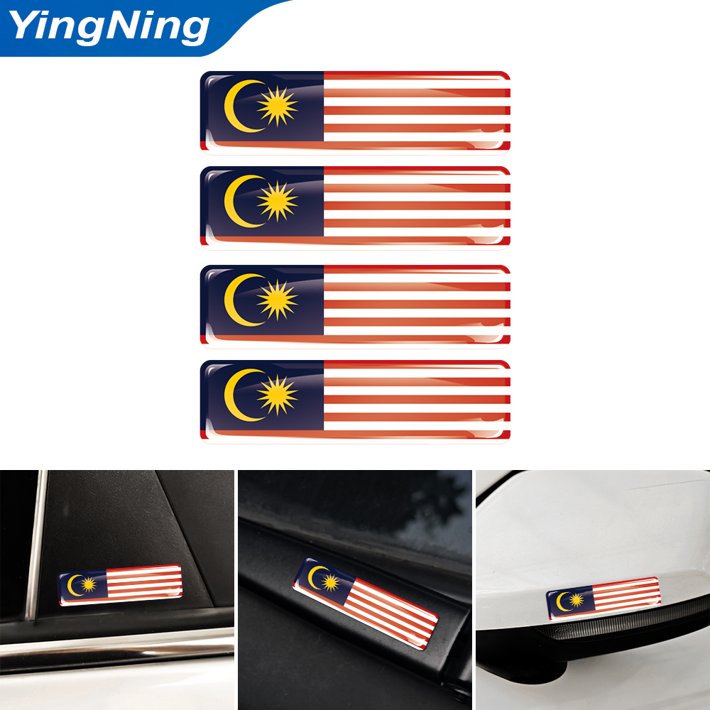 4PCS 3D Epoxy Domed Sticker Ma - Car Accessories Malaysia review and price