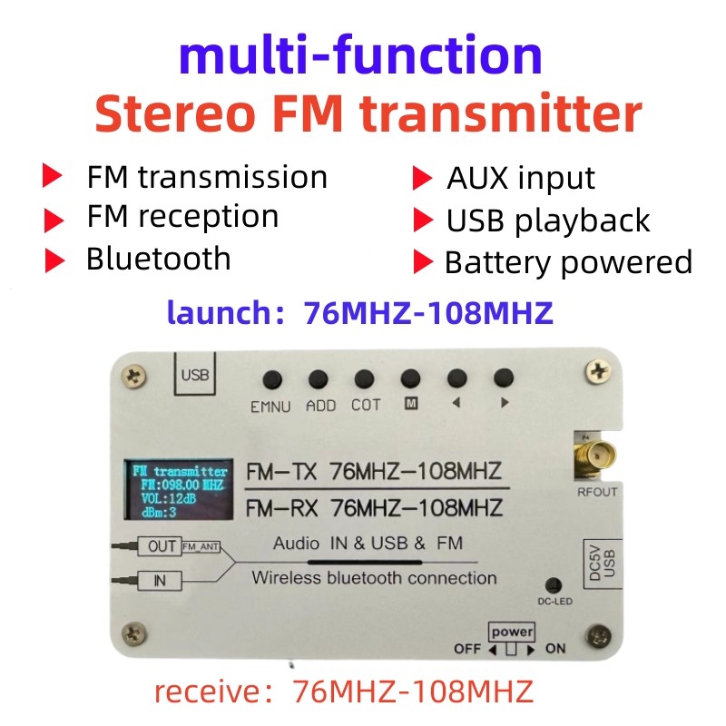 FM stereo transmitter FM trans - Fm Transmitter review and price